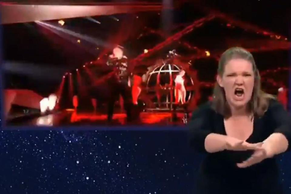 Eurovision 2019: Viewers hail enthusiastic performance of sign language interpreter during Iceland's act