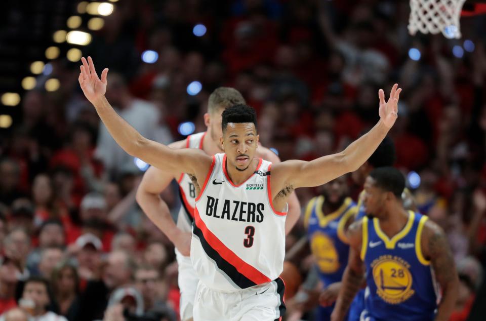 CJ McCollum averages 19.4 points, 3.6 rebounds and 3.7 assists.