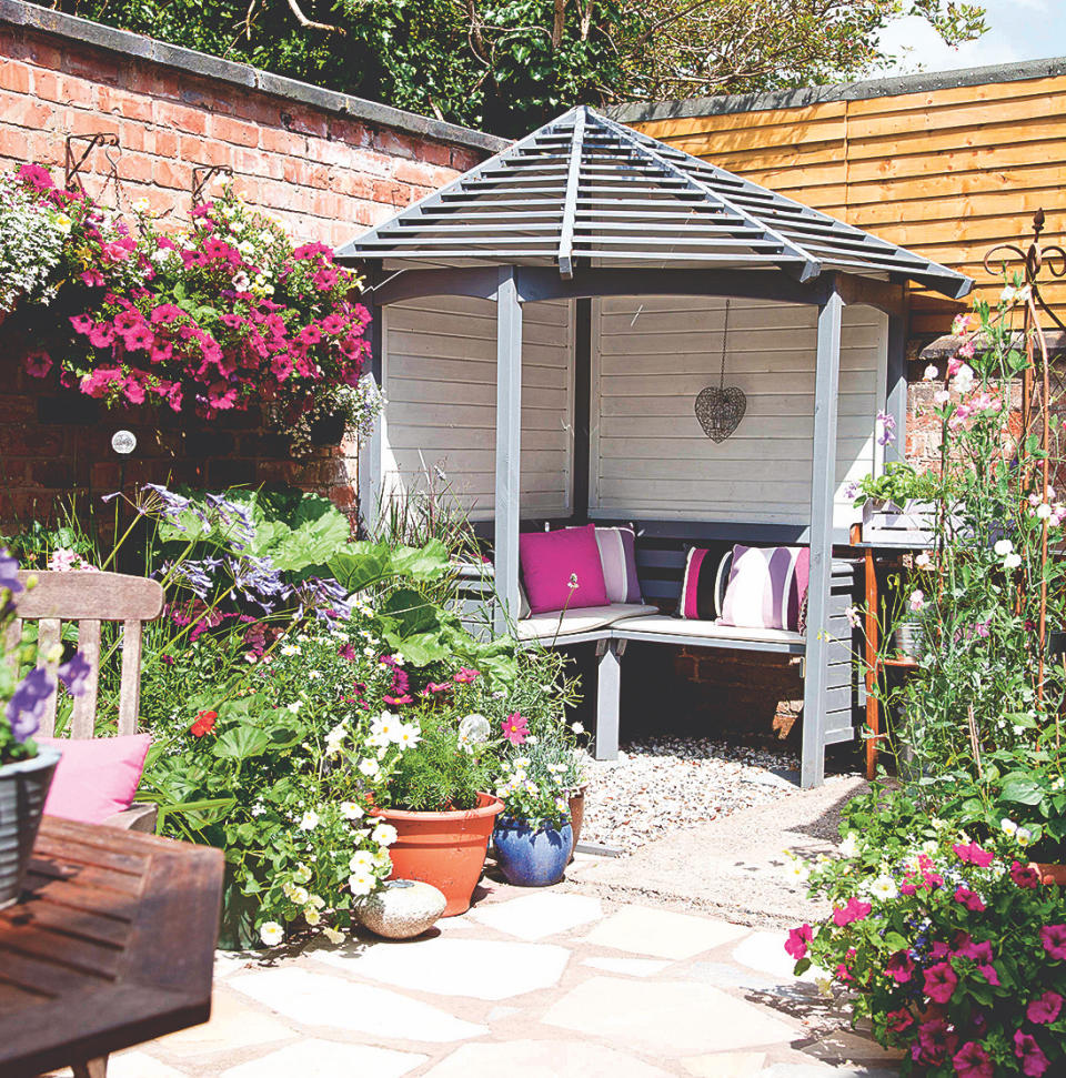 Work in an arbour