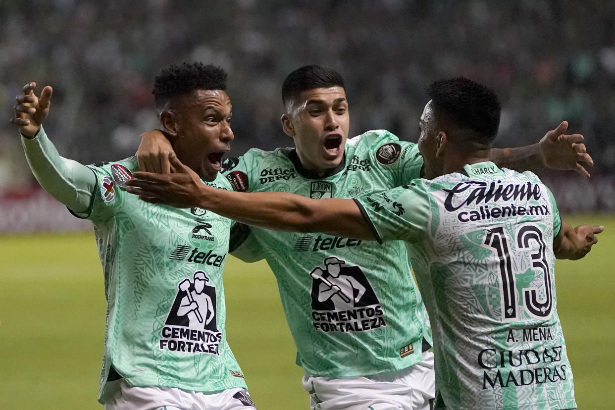 León venció 2-1 a LAFC, pero perdonó y pudo sentenciar la Final de Concacaf. (AP Photo/Eduardo Verdugo)