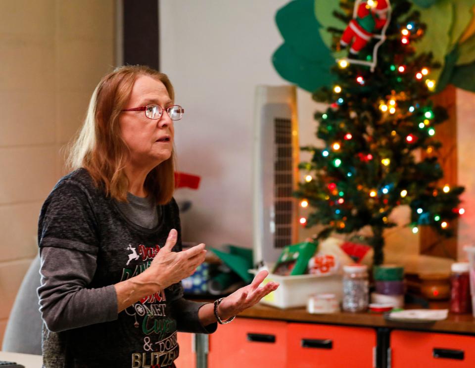 Greene Valley State School paraprofessional Susan Morelock talks about teaching at the school on Tuesday, Dec. 12, 2023.