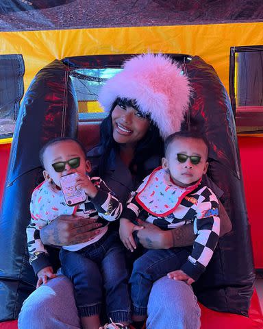 <p>Summer Walker Instagram</p> Summer Walker and her twin sons.