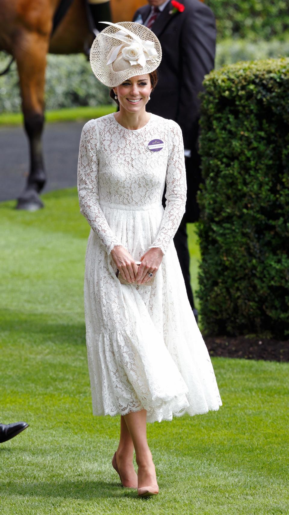 Kate Middleton attends day 2 of Royal Ascot at Ascot Racecourse on June 15, 2016 in Ascot, England.