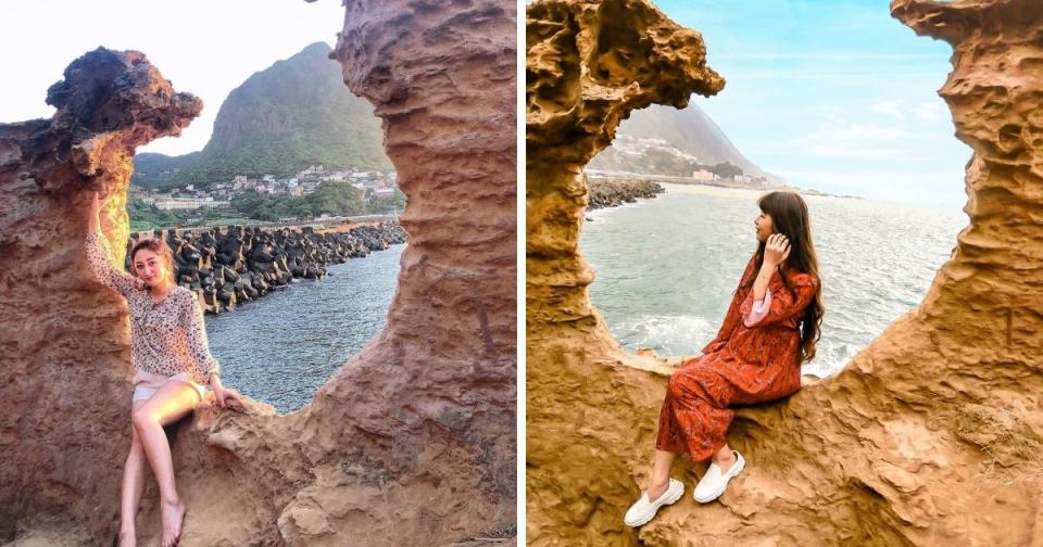 水湳洞陰陽海 ｜Shuei Nan Dong Yin Yang Sea (Photos courtesy of @helloevaeva (left) and @gigiji394su3 (right)/Instagram)