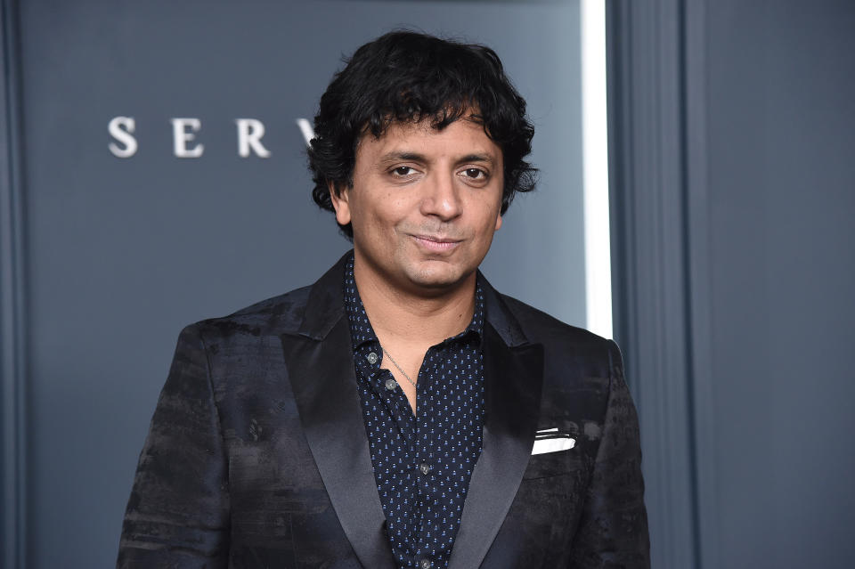 M. Knight Shyamalan attends Apple TV+'s "Servant" World Premiere on November 19, 2019. (Photo by Gary Gershoff/WireImage)