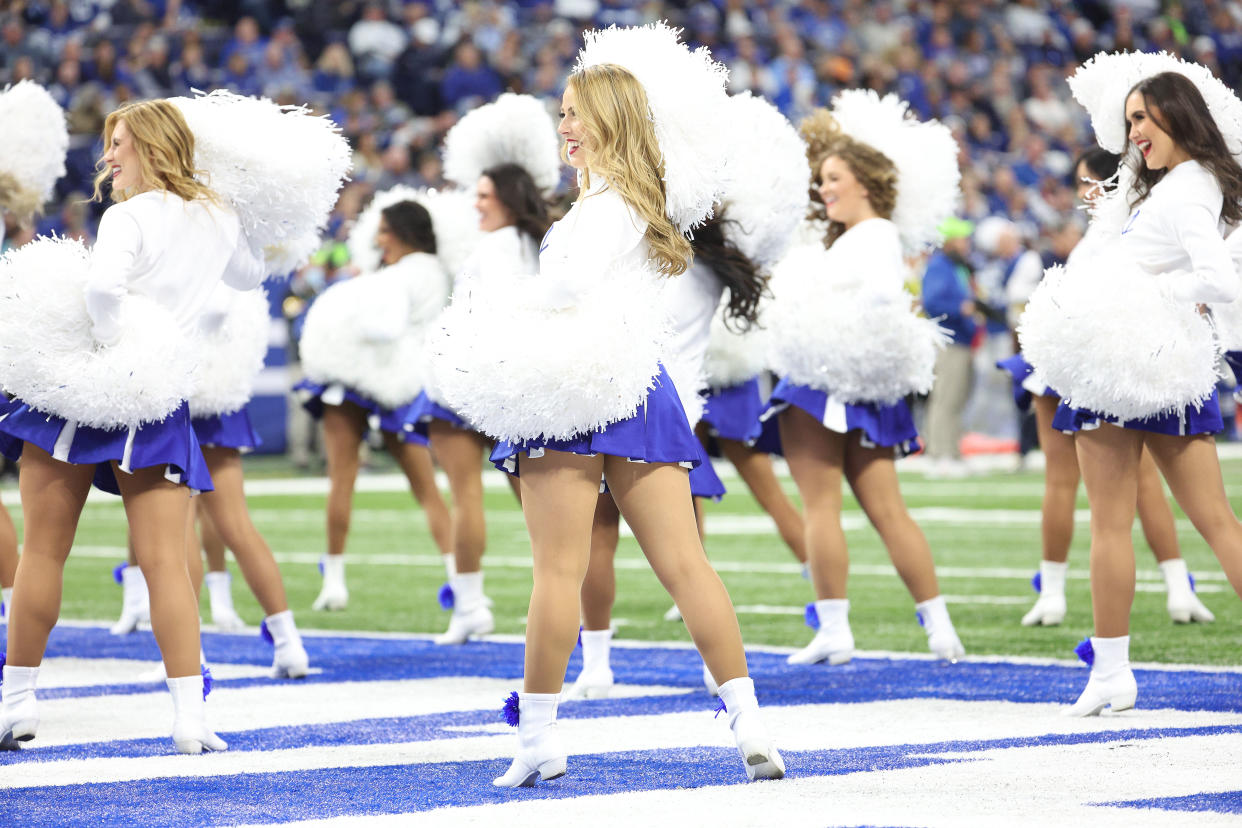 Colts cheerleaders during a game against the Buccaneers.