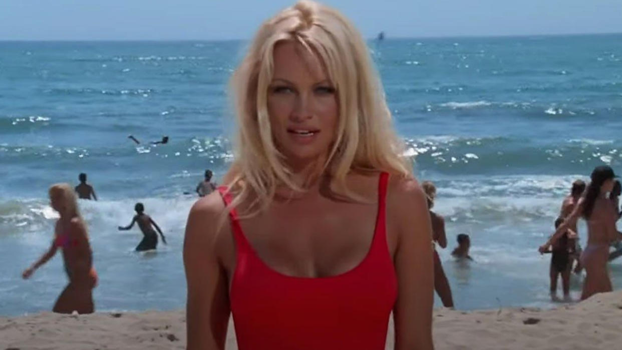  Pamela Anderson on Baywatch. 