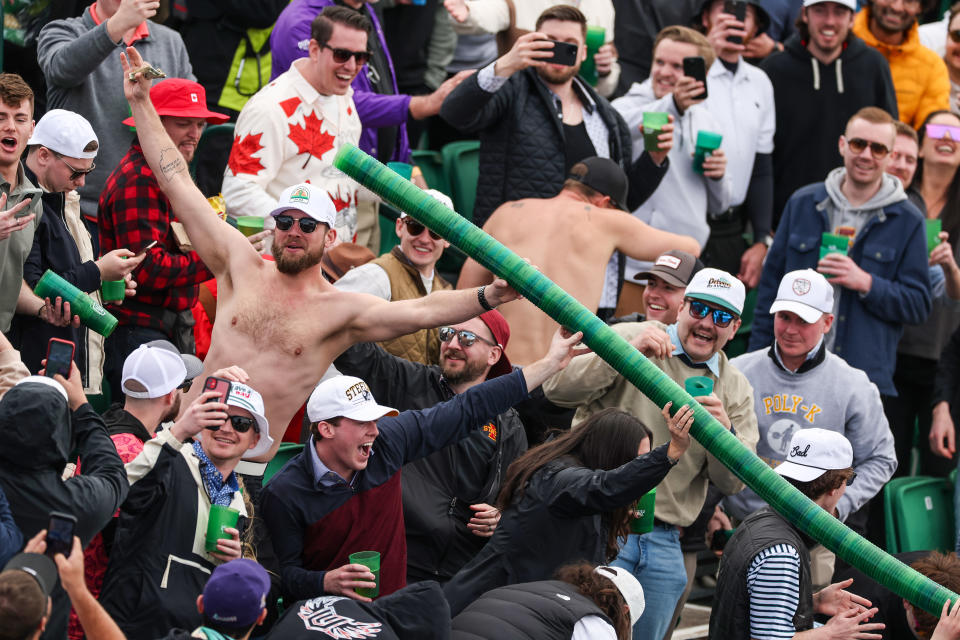 Yes, this is a golf tournament. (Christian Petersen/Getty Images)