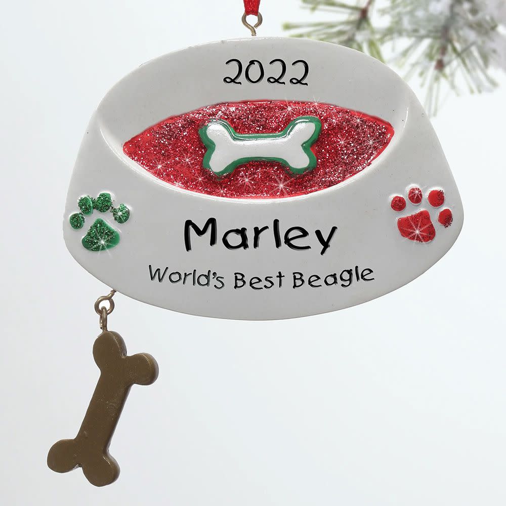 Dog Breed Personalized Wood Ornament