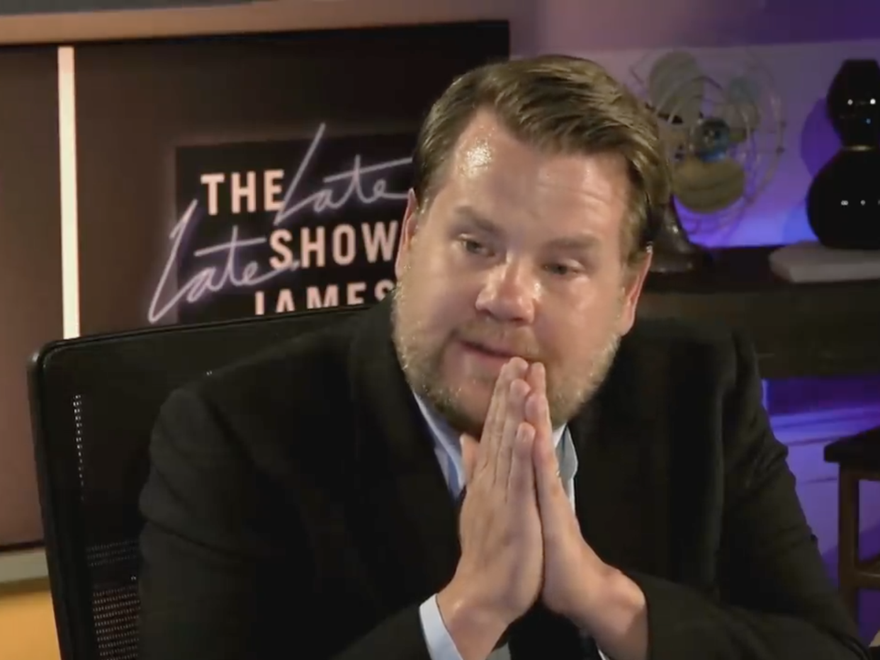 James Corden speaks through tears as he discusses racism on his US talk show: CBS Television
