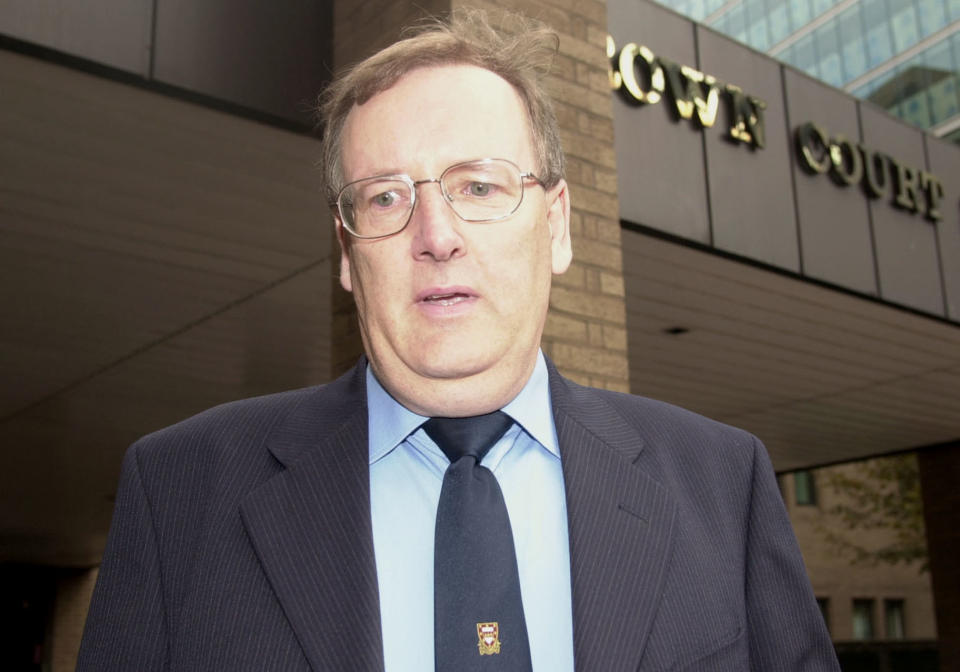 Tecwen Whittock leaves Southwark Crown Court in London, following an appearance relating to charges of fraud. Mr Whittock, along with Major Charles Ingram and his wife Diana, are charged with cheating on the television programme, Who Wants To Be A Millionaire.   (Photo by Johnny Green - PA Images/PA Images via Getty Images)