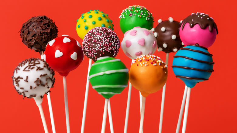 Assortment of cake pops