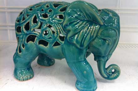 Elefante de la suerte, estatua de elefante, estatua de elefante verde Feng  Shui de la suerte, regalo de imagen de la fortuna, decoración del hogar