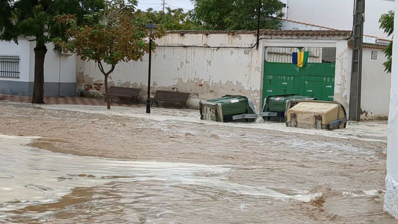 View of flooding in Toledo