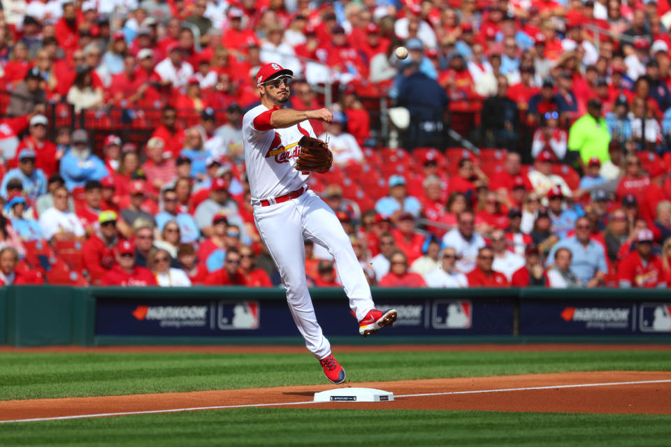 聖路易紅雀明星三壘手Nolan Arenado。(Photo by Dilip Vishwanat/MLB Photos via Getty Images)