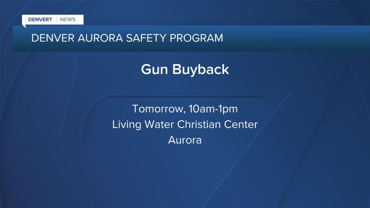 Gun buyback program in Denver & Aurora