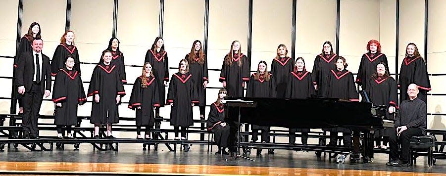 The Hiland Bel Canto singers also qualified for the state competition.