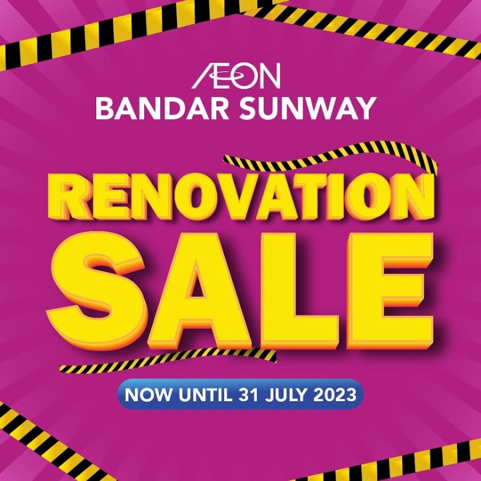 AEON Sunway Pyramid - Renovation sale poster