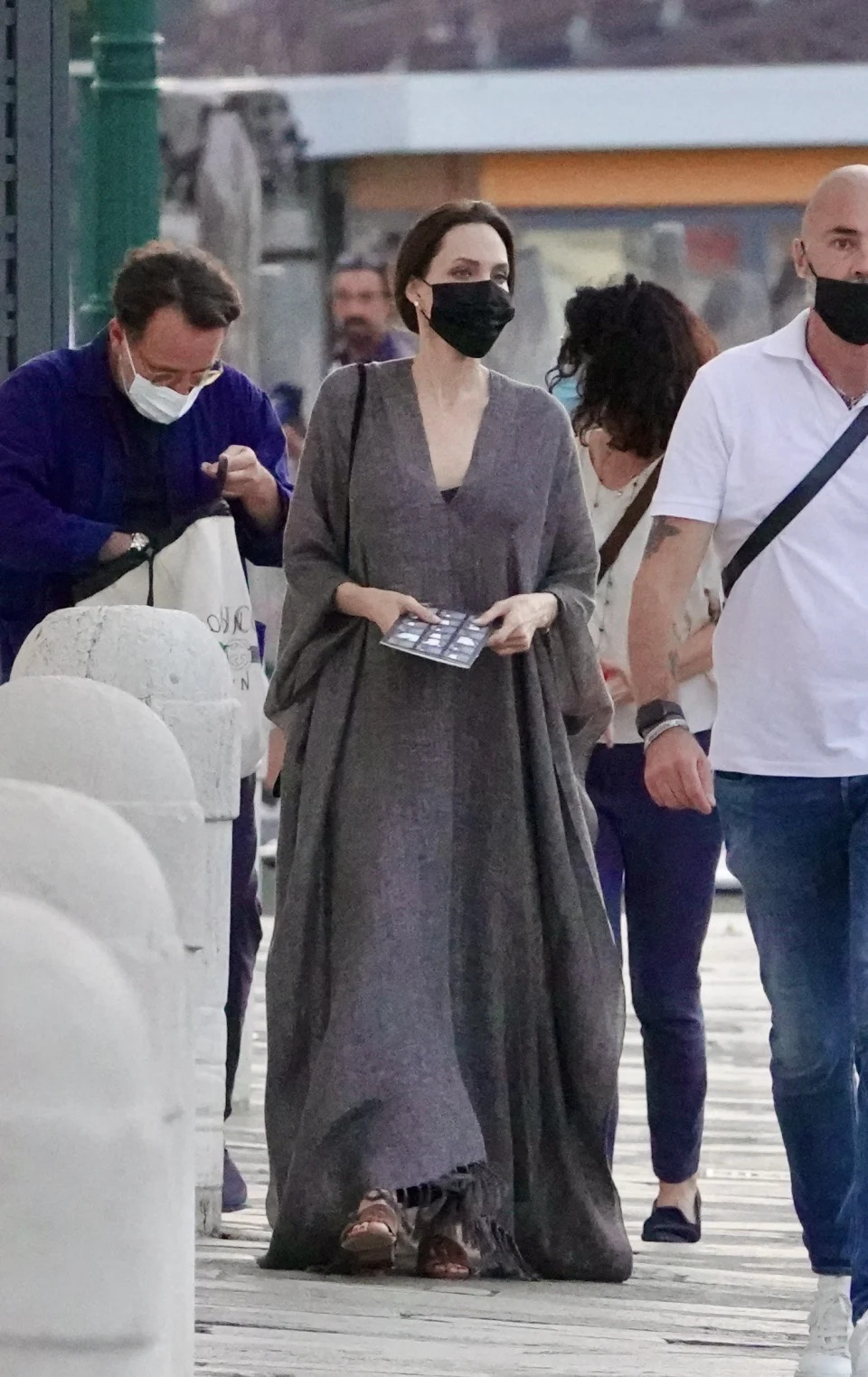 Angelina Jolie visits Venice, Italy on July 30, 2021. - Credit: AbacaPress / SplashNews.com