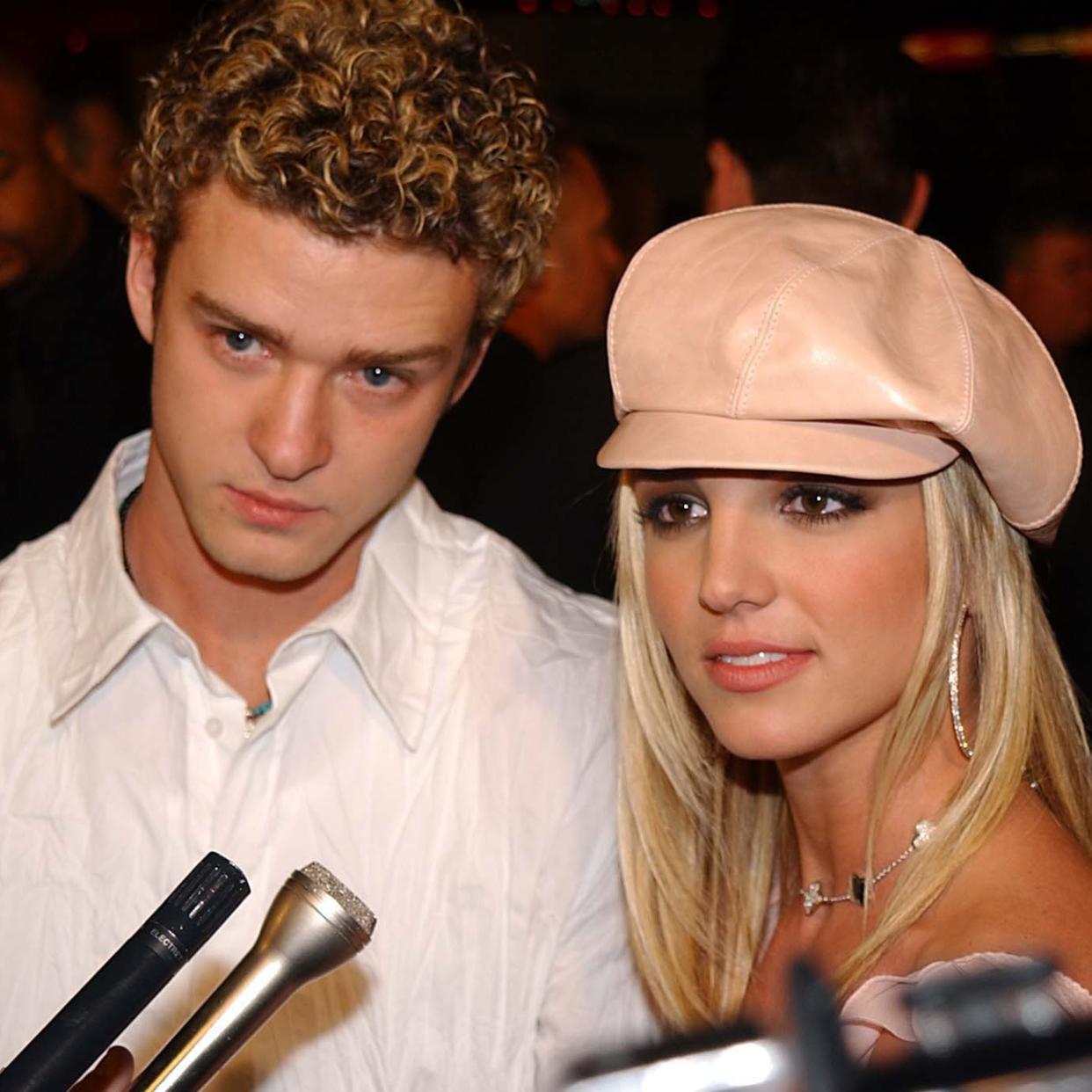  Britney Spears and Justin Timberlake during their relationship. 