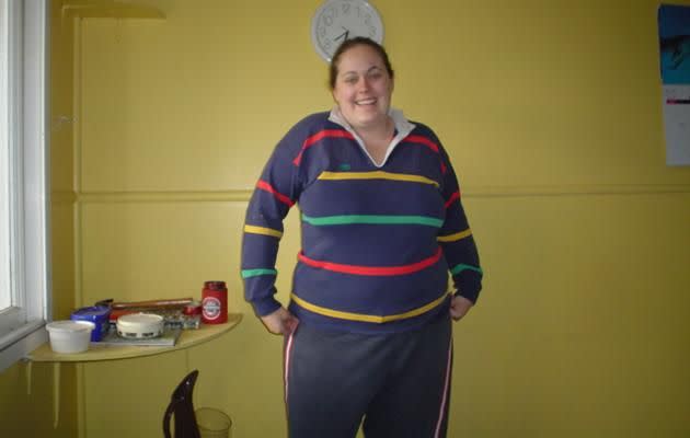 Brooke Saxby knew she needed to change when her weight ballooned to 120kg. Photo: Caters.