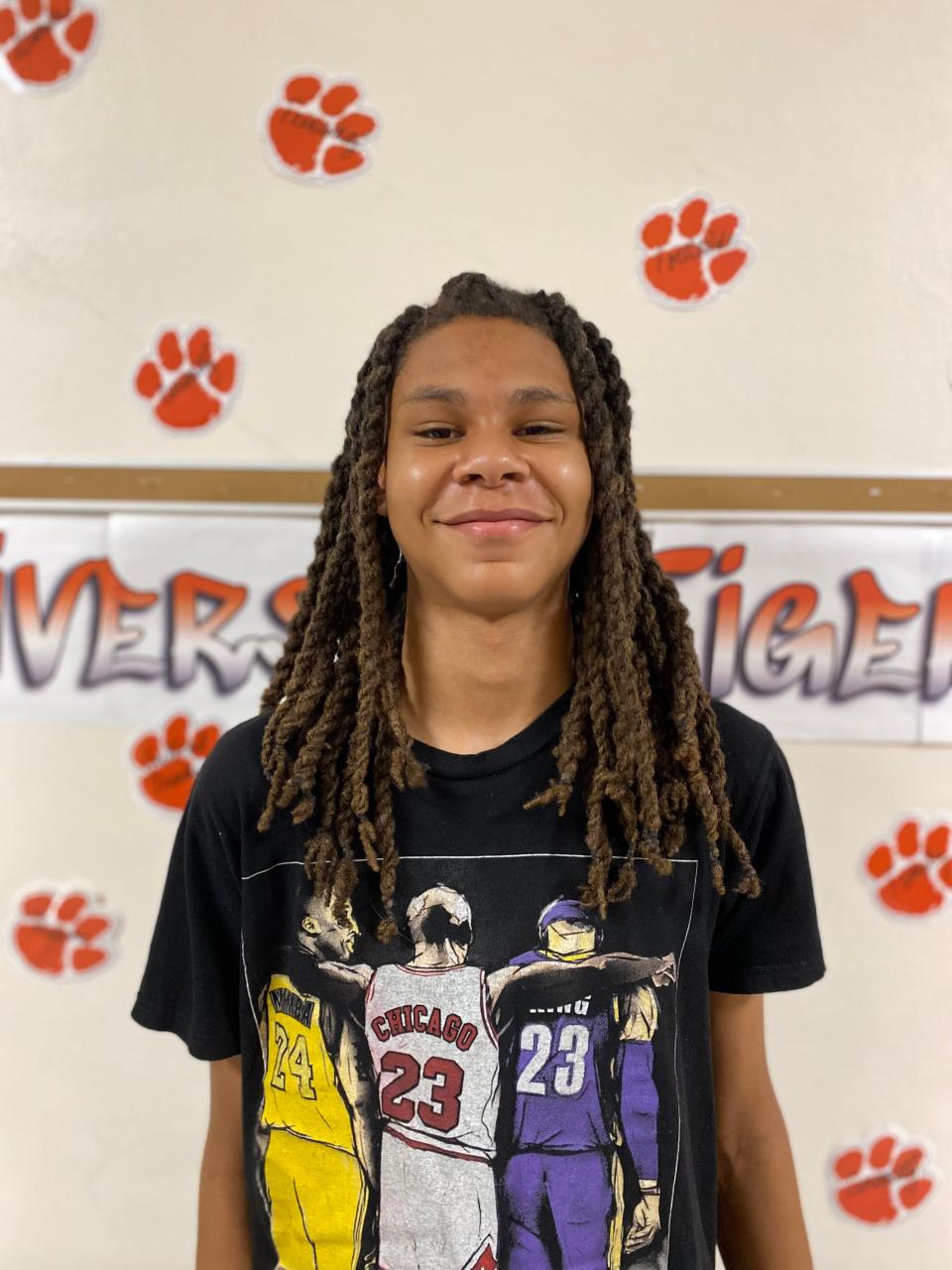 Tenth grader Donavan Coleman won third place in the 2022 Dr. Martin Luther King, Jr. Writing Contest. "I have a way to hypothetically stop violence. I would take them to better environments, give them better teachers and better schools. Almost like giving them a reason to go to school," he wrote.