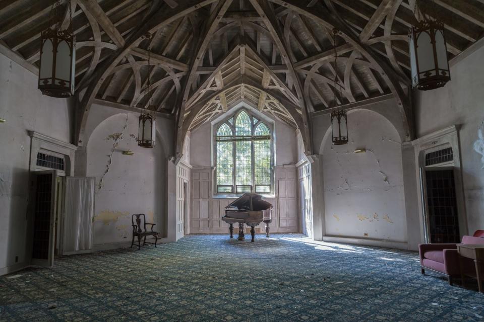 A piano in an abandoned nursing home.