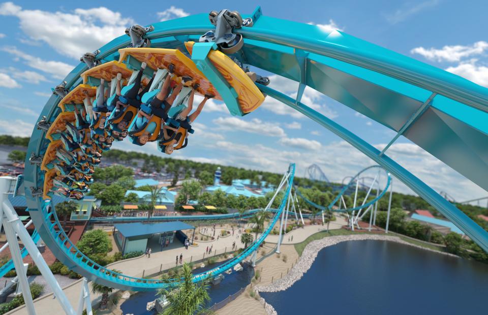 See SeaWorld Orlando's newest roller coaster.