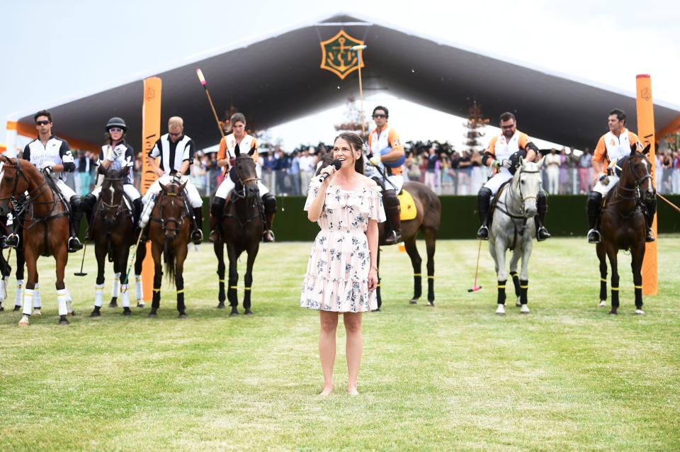 Celebrities and stylish sports fans flocked to Liberty State Park for polo, ponies, and a glass of chilled Champagne.