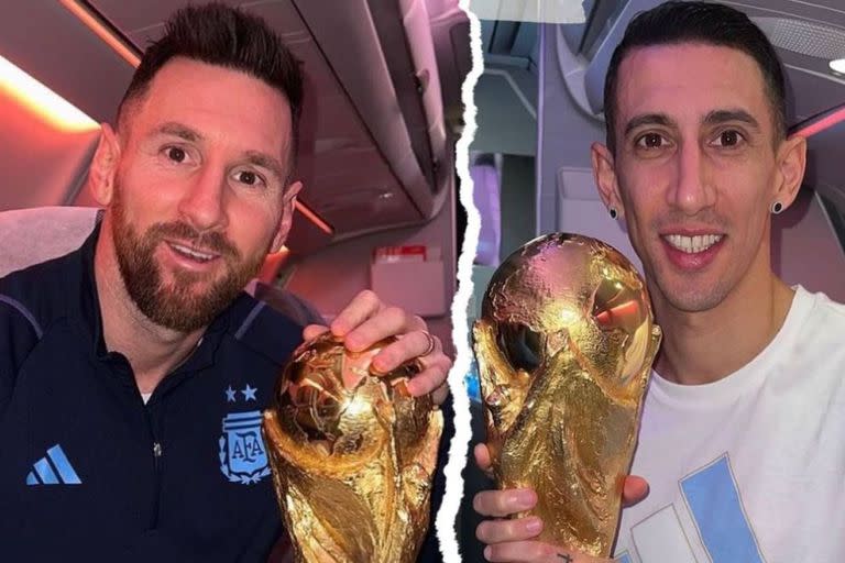 Lionel Messi y Ángel Di María