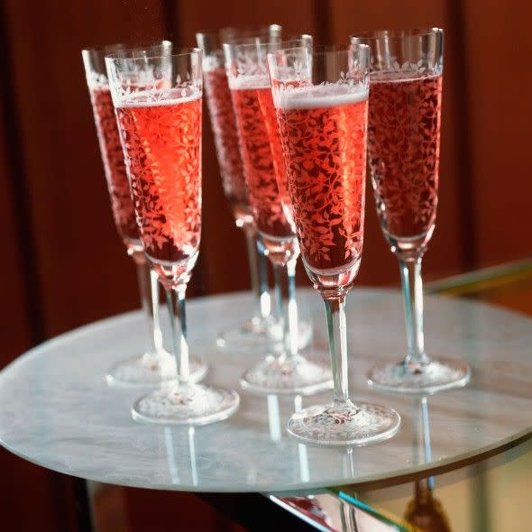 <p>Christmas champagne cocktails are a great way to add a little festive magic to your celebrations, and a great way to treat your guests too. </p><p><strong>Recipe: <a href="https://www.goodhousekeeping.com/uk/christmas/christmas-drinks/sloegasm-cocktail" rel="nofollow noopener" target="_blank" data-ylk="slk:Sloegasm cocktail" class="link ">Sloegasm cocktail</a></strong></p><p><br><br></p>