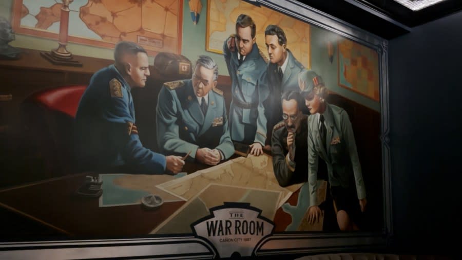The War Room is discreetly nestled behind the new restaurant, accessible via a speakeasy-style entrance.