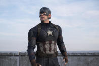 <p>The First Avengers can’t compromise his values to sign the Sokovia Accords and turn his back on his lifelong pal Bucky Barnes. Those choices make Cap an unlikely enemy of the state. <i>(Photo: Disney)</i></p>