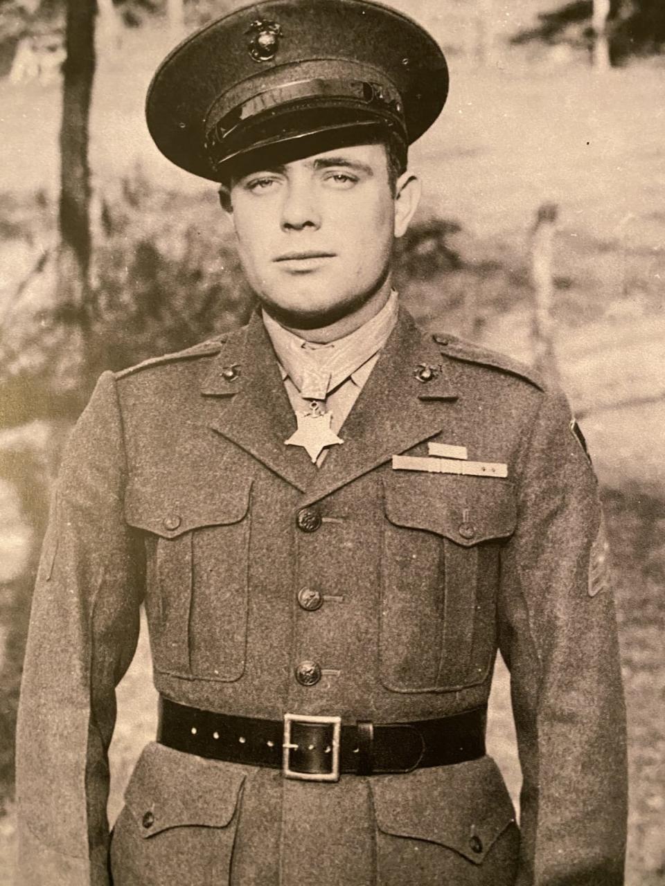 <div class="inline-image__caption"><p>Cpl. Hershel "Woody" Williams back in the day</p></div> <div class="inline-image__credit">Handout</div>