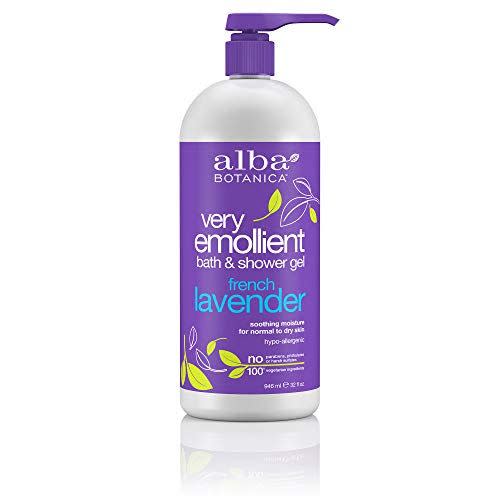 5) Very Emollient French Lavender Bath & Shower Gel