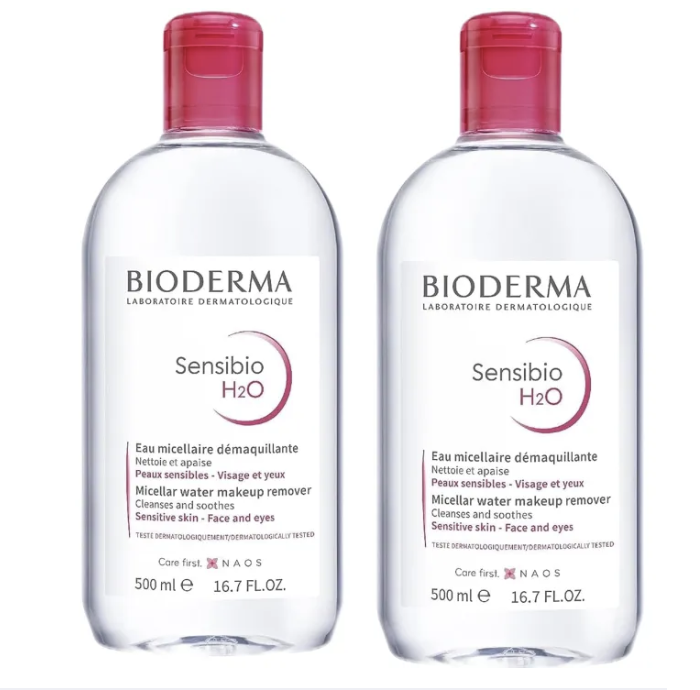 Bioderma Sensibio H2O Micellar Water Makeup Remover 500ml. (PHOTO: Lazada)