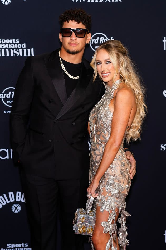 Patrick Mahomes and Brittany Mahomes photographed on May 16, 2024 in New York City. 
