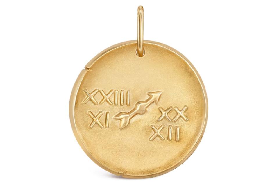Van Cleef & Arpels Zodiaque Sagittarii medal in 18-k yellow gold, $2,430