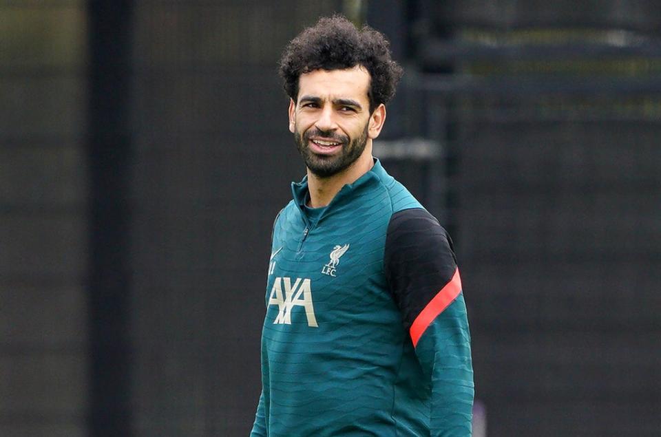 Liverpool’s Mohamed Salah during training ahead of the Champions League final (Peter Byrne/PA Images). (PA Wire)