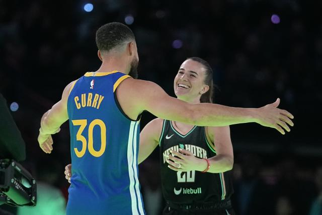 NBA All-Star Weekend: Stephen Curry and Sabrina Ionescu put on a show — on  a night that needed it - Yahoo Sports