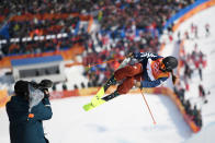 <p>Maddie Bowman of the United States competes during the Freestyle Skiing Ladies’ Ski Halfpipe Final on day eleven of the PyeongChang 2018 Winter Olympic Games at Phoenix Snow Park on February 20, 2018 in Pyeongchang-gun, South Korea. (Photo by Matthias Hangst/Getty Images) </p>