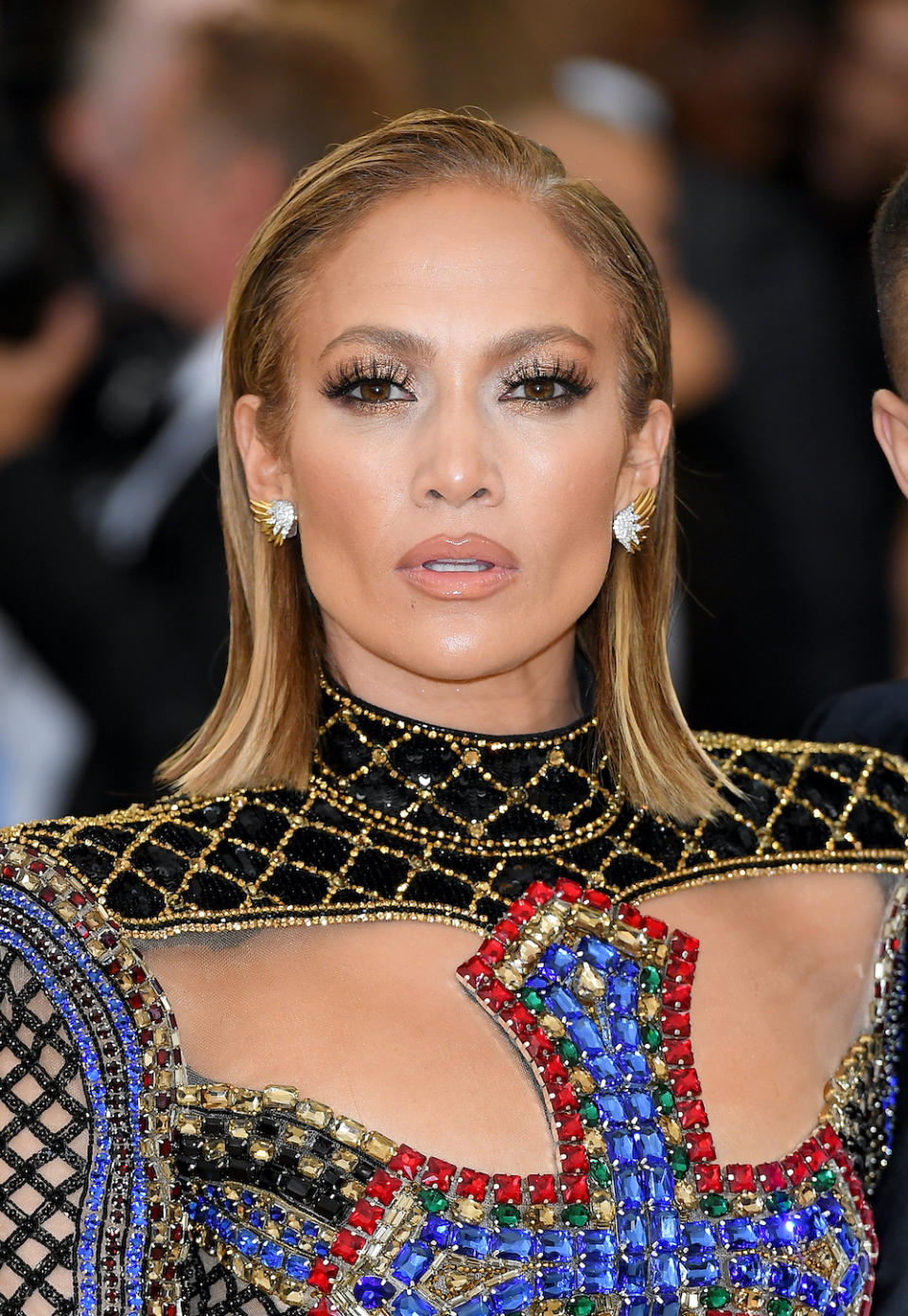 J Lo's extra long lashes