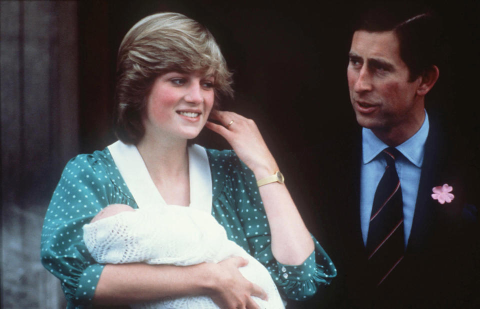 La Princesse Diana après la naissance du Prince William en juin 1982.