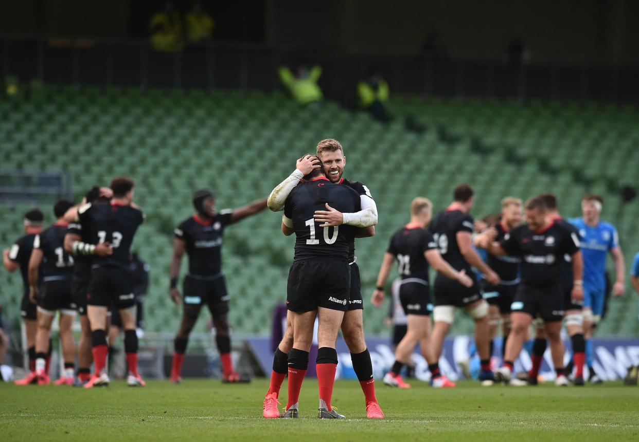 Elliot Daly is relishing the chance to play against his Saracens teammates when England face the Barbarians (Getty)