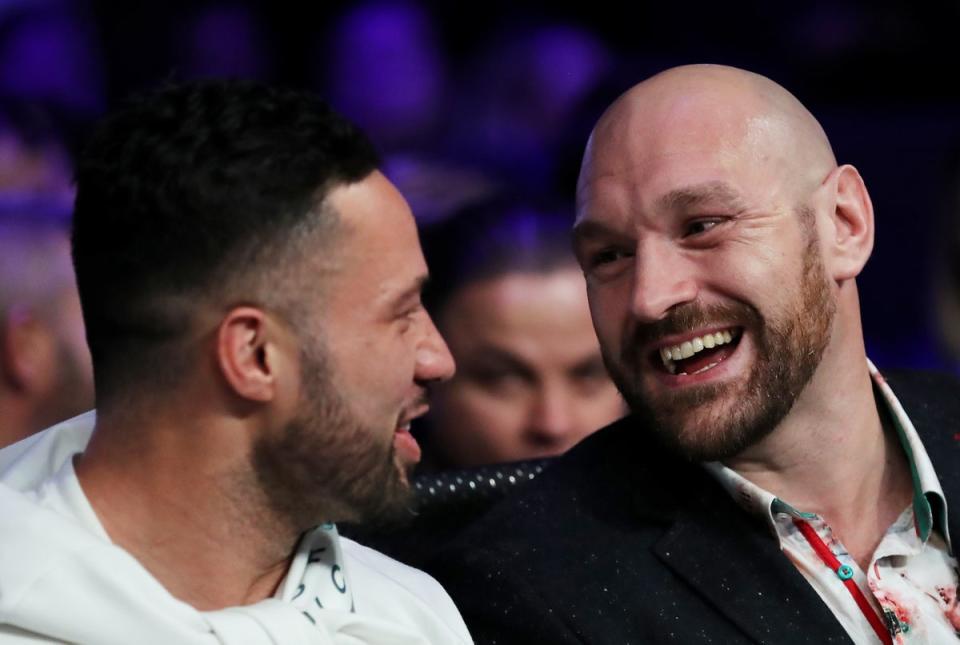 Parker (left) has beaten Hughie Fury, younger brother of teammate Tyson (right) (Getty Images)