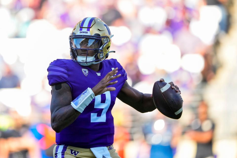 Washington quarterback Michael Penix Jr. could boost his Heisman status this week against Michigan State.