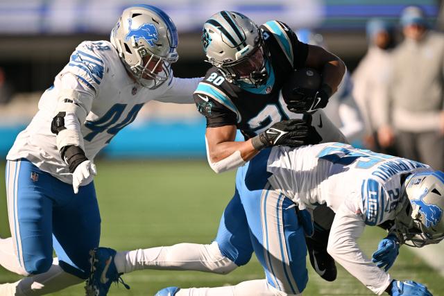 Detroit Lions linebacker Malcolm Rodriguez (44) during an NFL