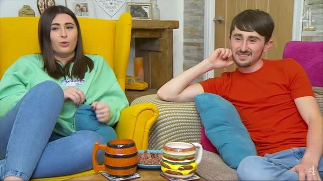 Gogglebox stars Sophie and Pete Sandiford (Photo: Channel 4)