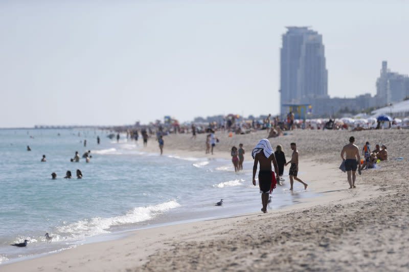 Florida in particular has taken the brunt of one of the hottest summers on record, with an elevated heat index lasting more than a month and making it feel like 108 degrees along much of the East Coast, according to the National Weather Service. File Photo by John Angelillo/UPI