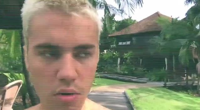 Justin Bieber took to Instagram to rant at Australian news crews. Source: Instagram/Justin Bieber